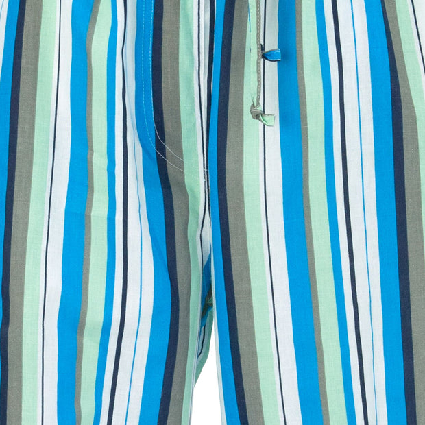 Loose Summer Trousers - Blue Grey Stripe