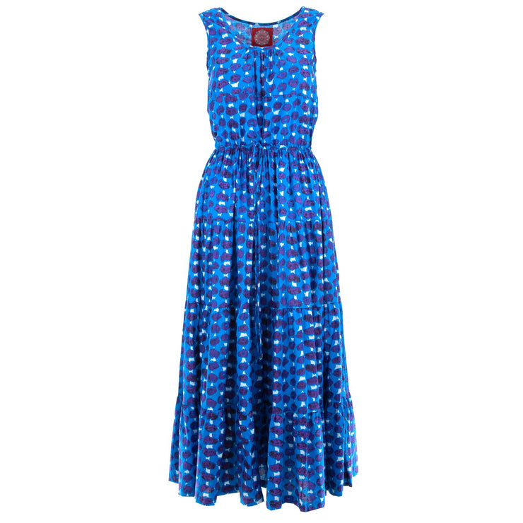 Waisted Maxi Dress - Indigo Dip