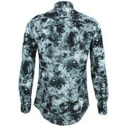 Tailored Fit Long Sleeve Shirt - Monochrome Floral