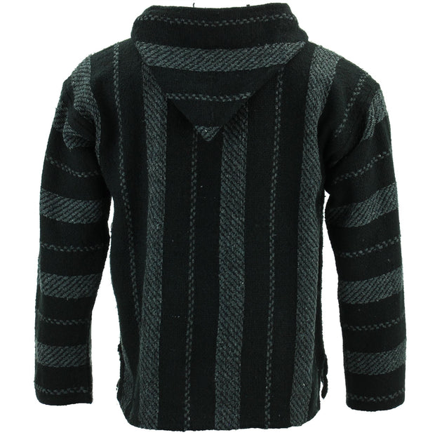 Mexican Baja Jerga Hoody - Dark Stripe