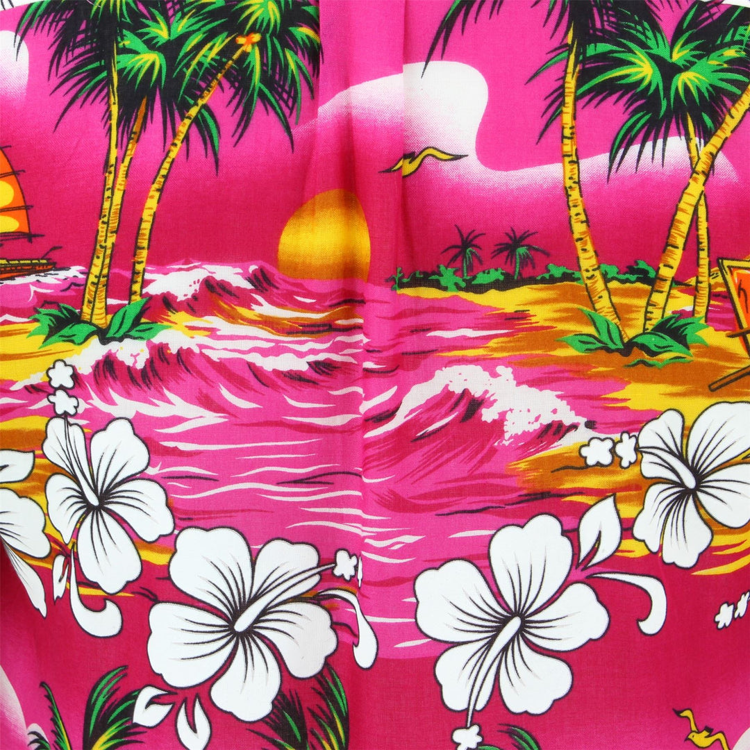 Short Sleeve Hawaiian Shirt - Pink