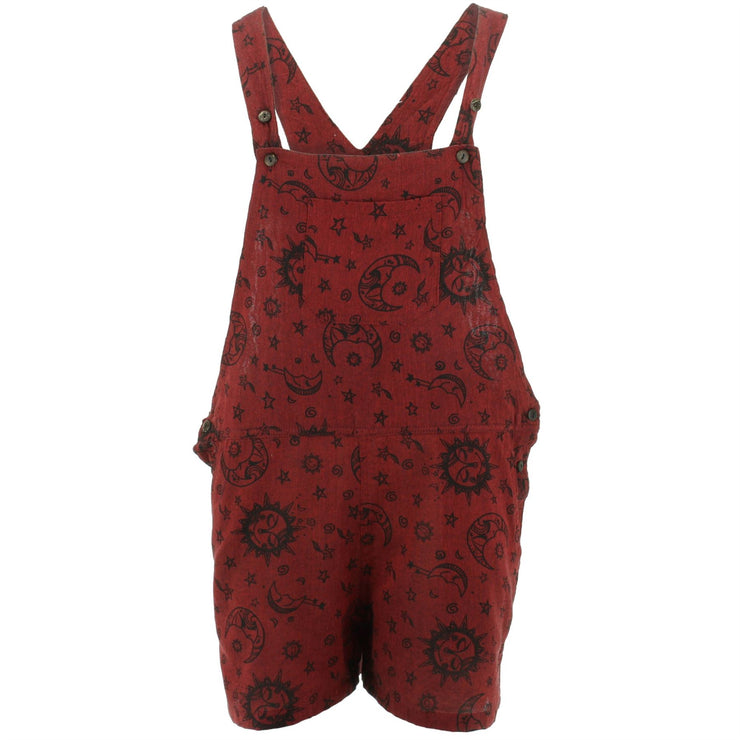 Short Dungarees - Red