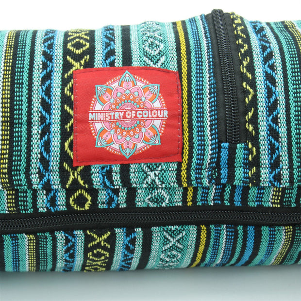 Cotton Canvas Yoga Mat Bag - Arctic Mint