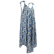 Strappy Jumpsuit - Ikat New Blue