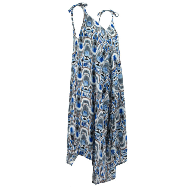 Strappy Jumpsuit - Ikat New Blue
