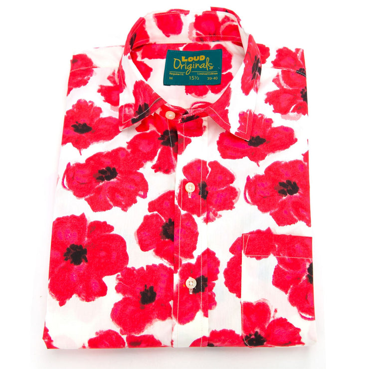Regular Fit Long Sleeve Shirt - Poppies