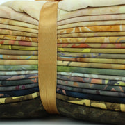 Cotton Batik Pre Cut Fabric Bundles - Fat Quarter - Brown to Beige
