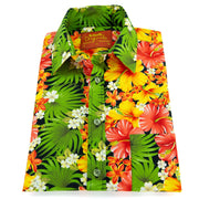 Regular Fit Short Sleeve Shirt - Tropical Hibiscus