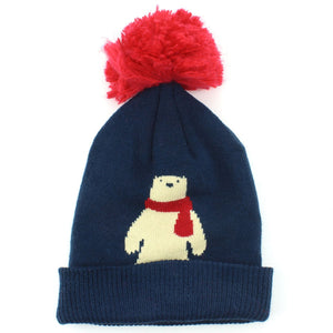 Childrens Arctic Character Beanie Hat - Polar Bear