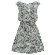 Stretch Waister Dress - Black Daisy