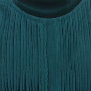 Cotton A-Line Dress - Teal