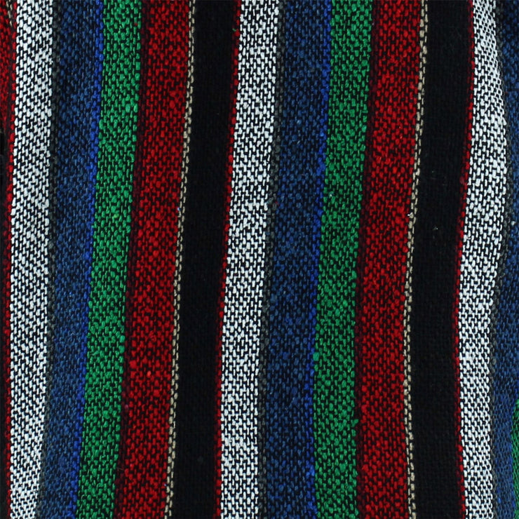 Mexican Baja Jerga Hoody - Wide Stripe Multi