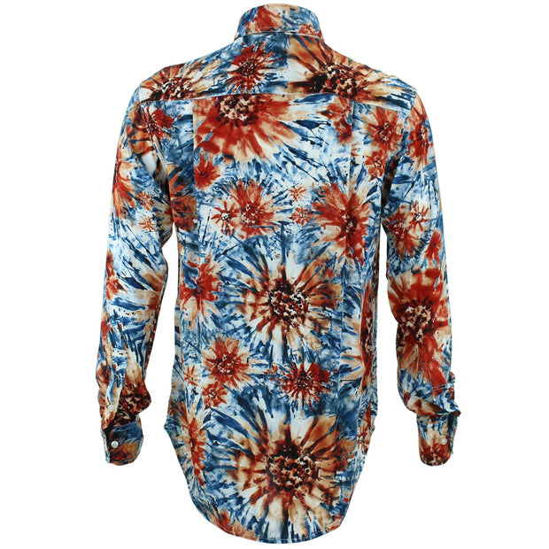 Regular Fit Long Sleeve Shirt - Tie Dye Floral
