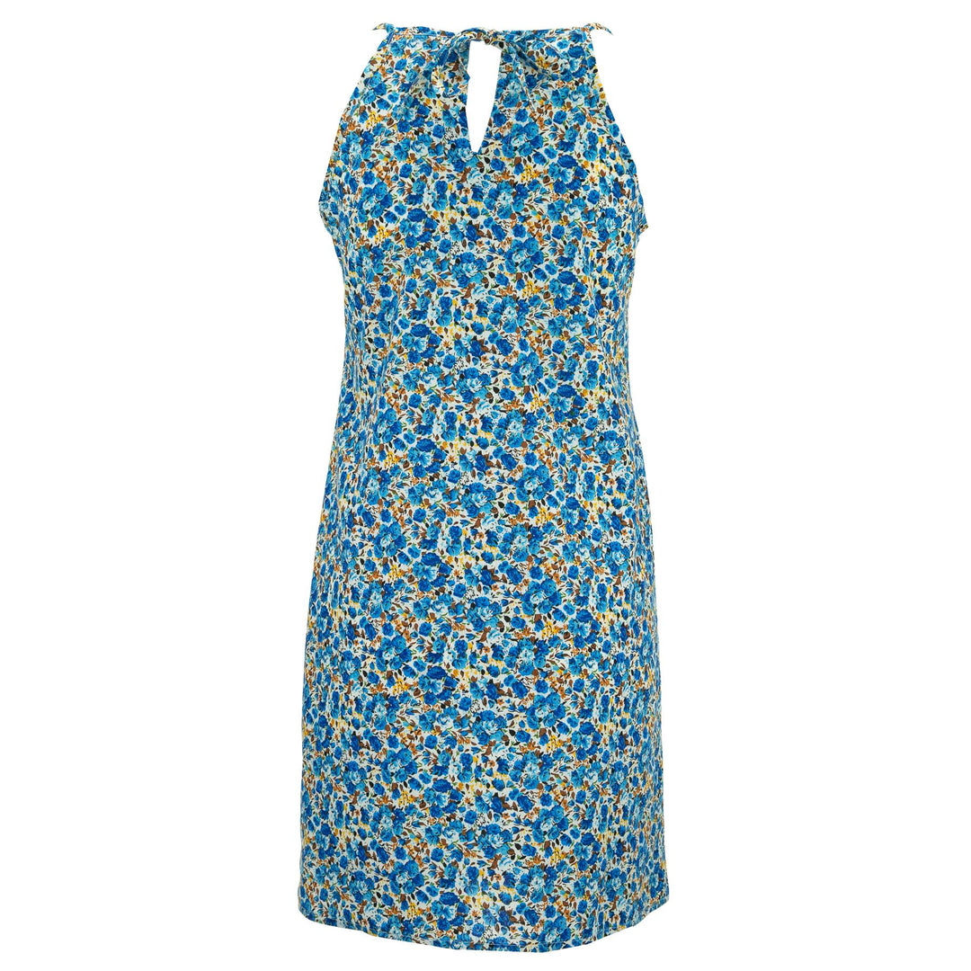 Strappy Dress - Delicate Blue Flower