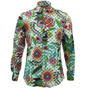 Tailored Fit Long Sleeve Shirt - Transparent Floral