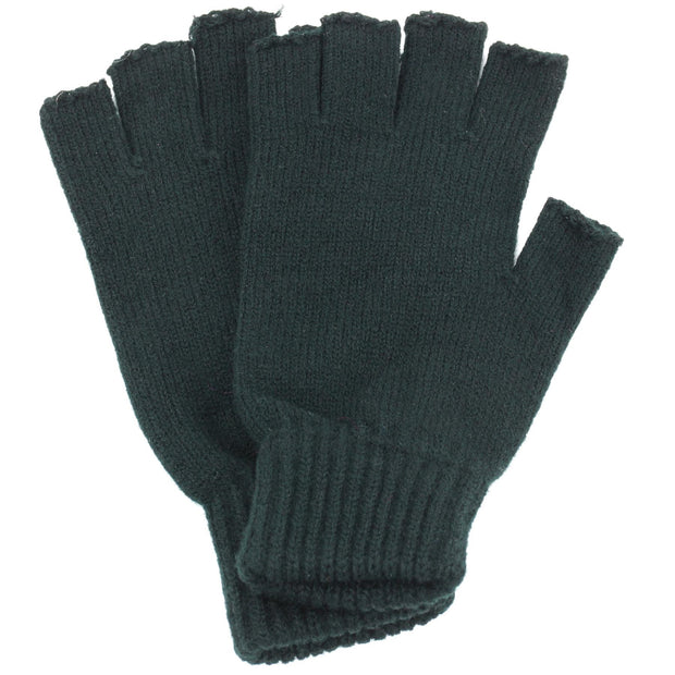 Fingerless Mens Gloves - Black
