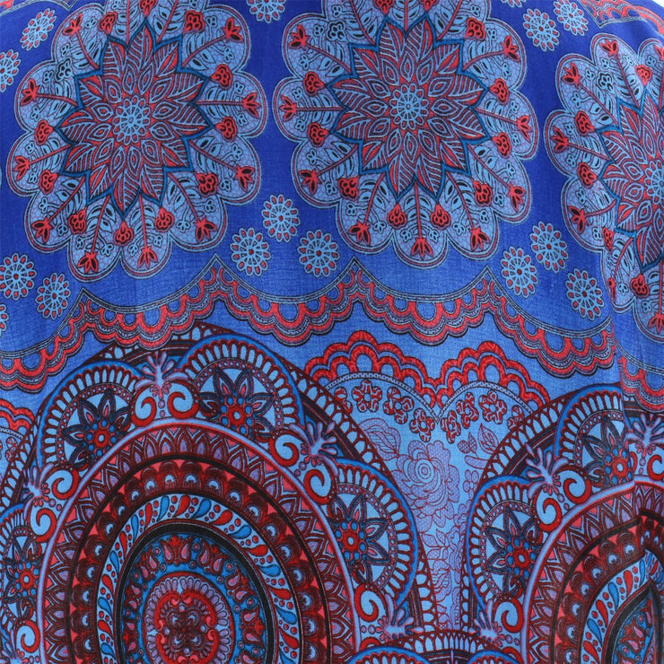 Boho Circle Mandala Shirt - Dark Blue