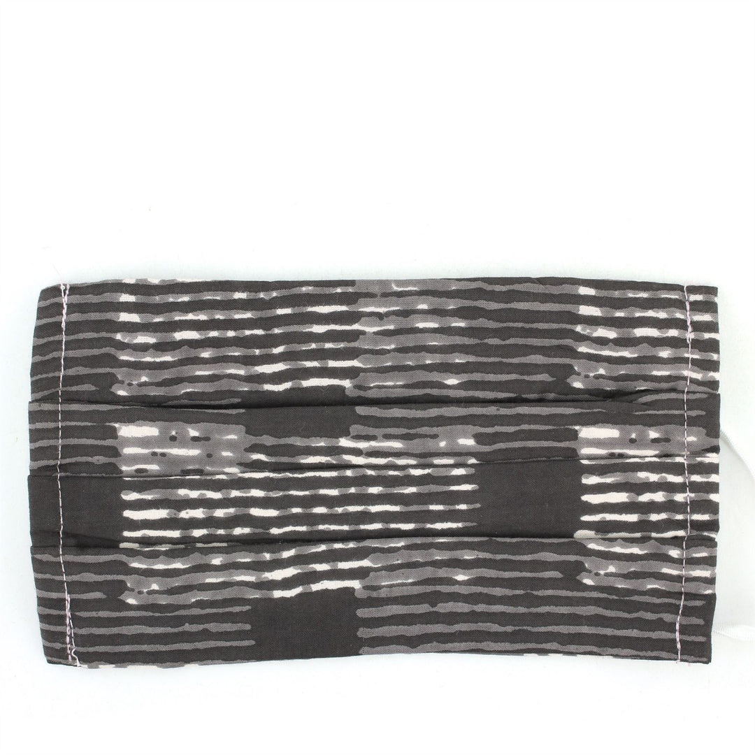 100% Cotton Handmade Pleated Face-Mask