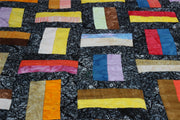 Handmade Quilted Patchwork Batik Printed Bedspread