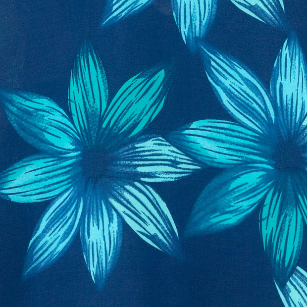 Floaty Asymmetrical Summer Dress - Blue Lillies