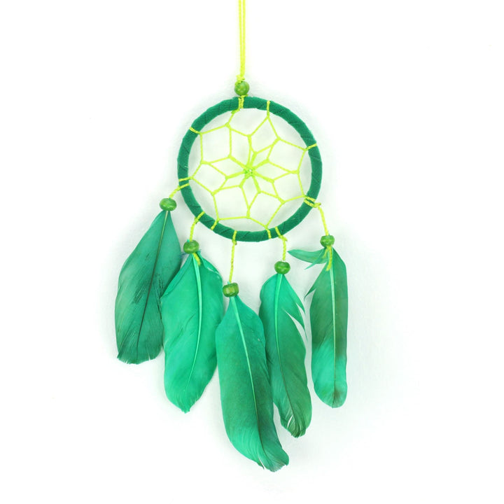 Dreamcatcher - Spiral 6cm Green