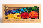 Handmade Wooden Jigsaw Puzzle - Number Tortoise