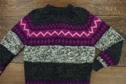 Hand Knitted Wool Jumper - SD Dark Multi