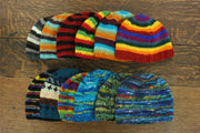 Wool Knit Beanie Hat - SD Bright Blue Mix