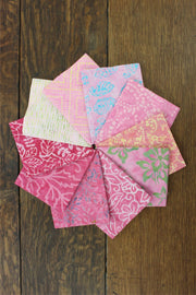 Fat Quarter - 10 Pieces of 19" x 20" Cotton Batik