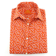 Tailored Fit Short Sleeve Shirt - Orange Hearts