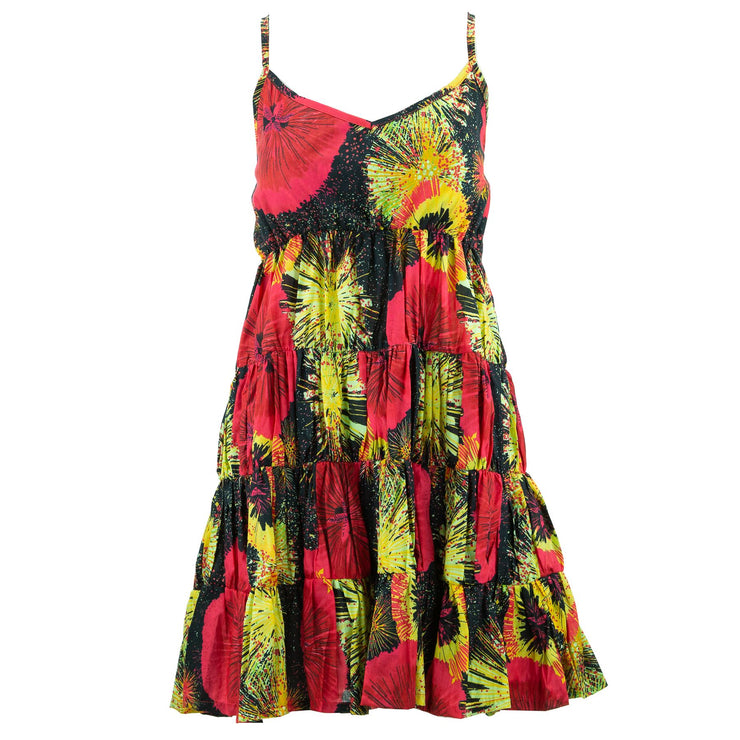 Tier Drop Summer Dress - Fireworks