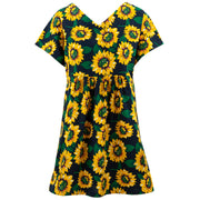 Lolo Short Shift Dress - Sunflower Burst