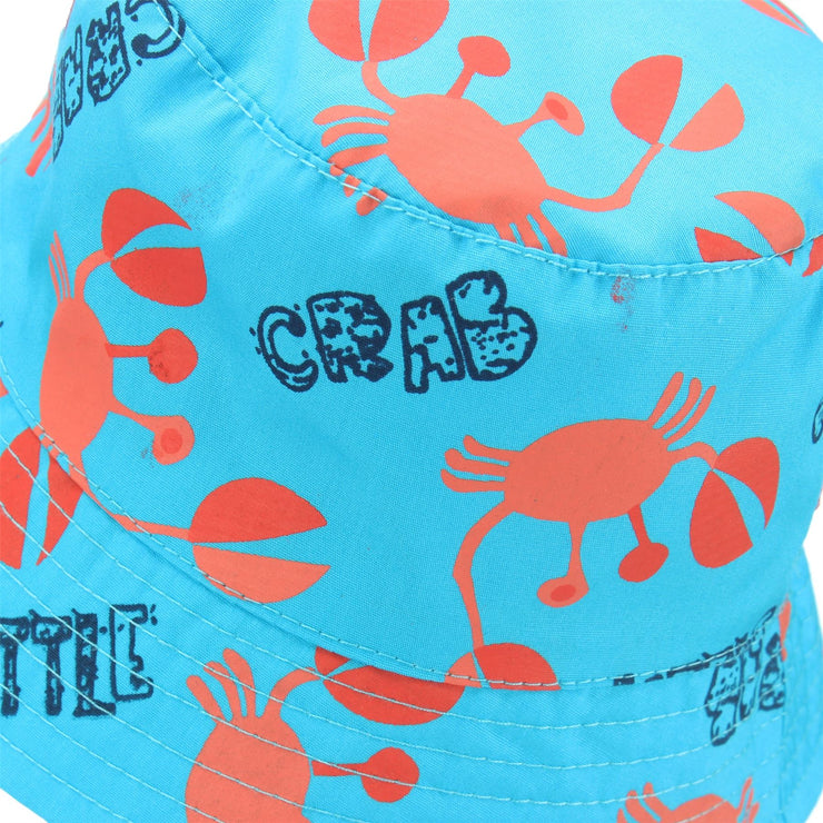 Children's Printed Bucket Hat - Crab