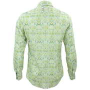 Tailored Fit Long Sleeve Shirt - Delicate Green Floral