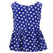 Ruched Box Top - Stars