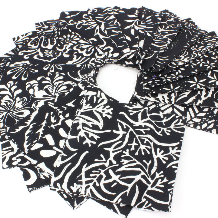 Charm Pack - 40 x 5" Squares of Cotton Batik