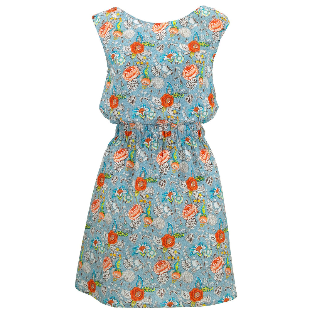 Stretch Waister Dress - Jacobean Floral