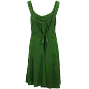 Strappy Mid Button Dress - Green