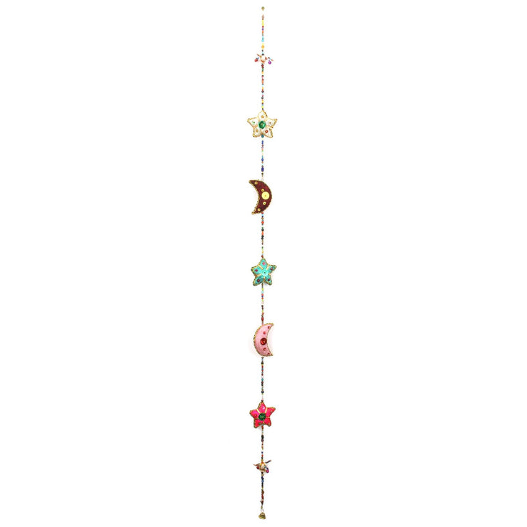 Handmade Rajasthani Strings Hanging Decorations - Moon & Stars