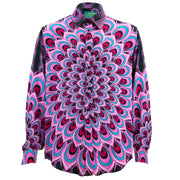 Regular Fit Long Sleeve Shirt - Peacock Mandala - Pink