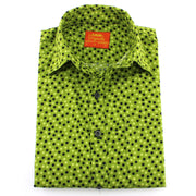 Tailored Fit Short Sleeve Shirt - Dotty Green