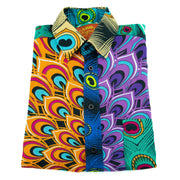 Regular Fit Short Sleeve Shirt - Peacock Mandala - Random Mixed Panel