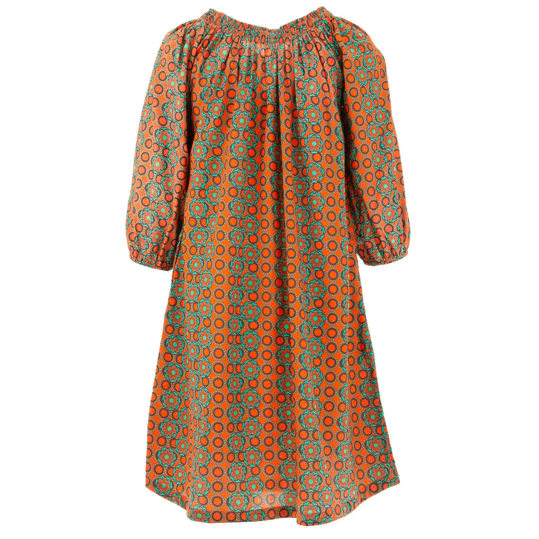 Off The Shoulder Dress - Hot House Orange