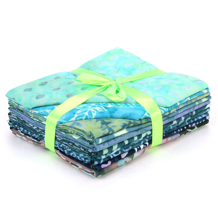 Fat Quarter - 10 Pieces of 19" x 20" Cotton Batik