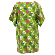 Modern Kimono Pocket Dress - Lime Cluster