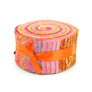 Jelly Roll - 40 Strips of 2.5" x 37" Cotton Batik