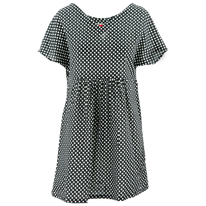 Lolo Short Shift Dress - Black Polka Dot