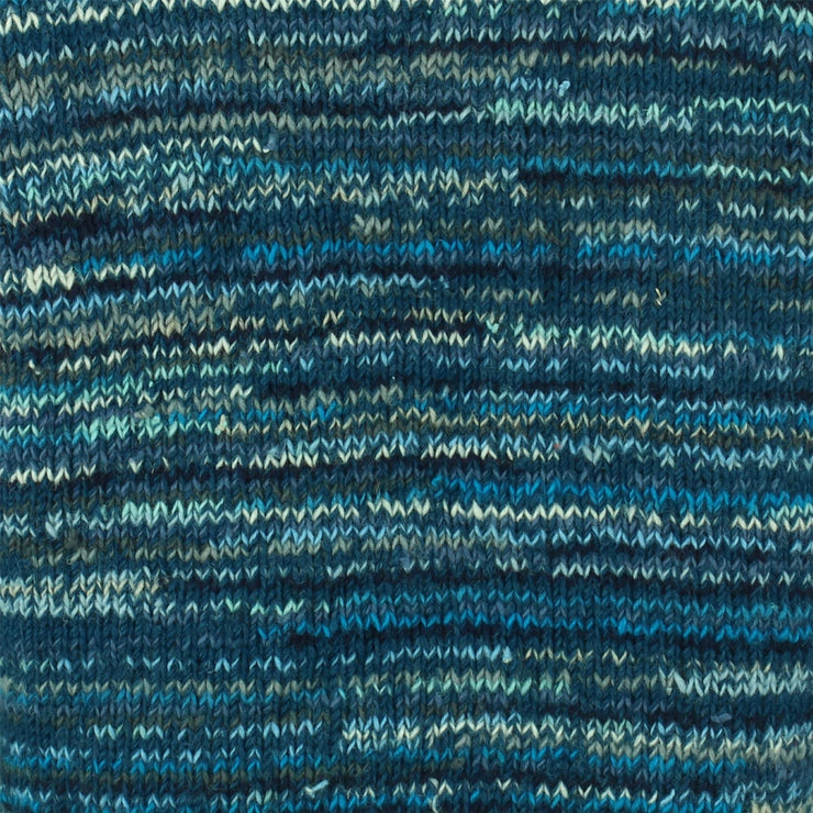 Chunky Wool Space Dye Knit Jumper - Teal