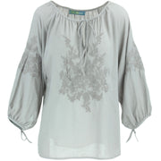 Embroidered Blouse - Powder Rose