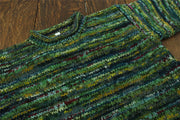 Chunky Wool Knit Jumper Space Dye - SD Green Mix